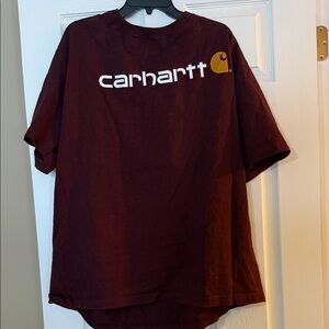 Carhartt Men's Burgundy Short Sleeve Tee